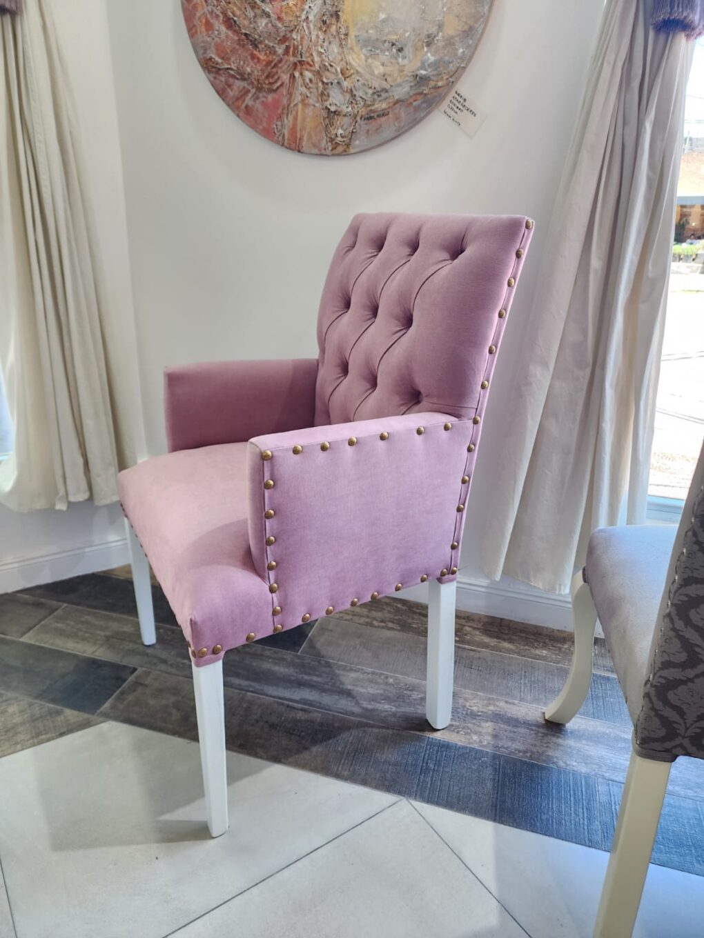 CABECERO RECTO CON CAPITONE PARAISO ESTACIONADO