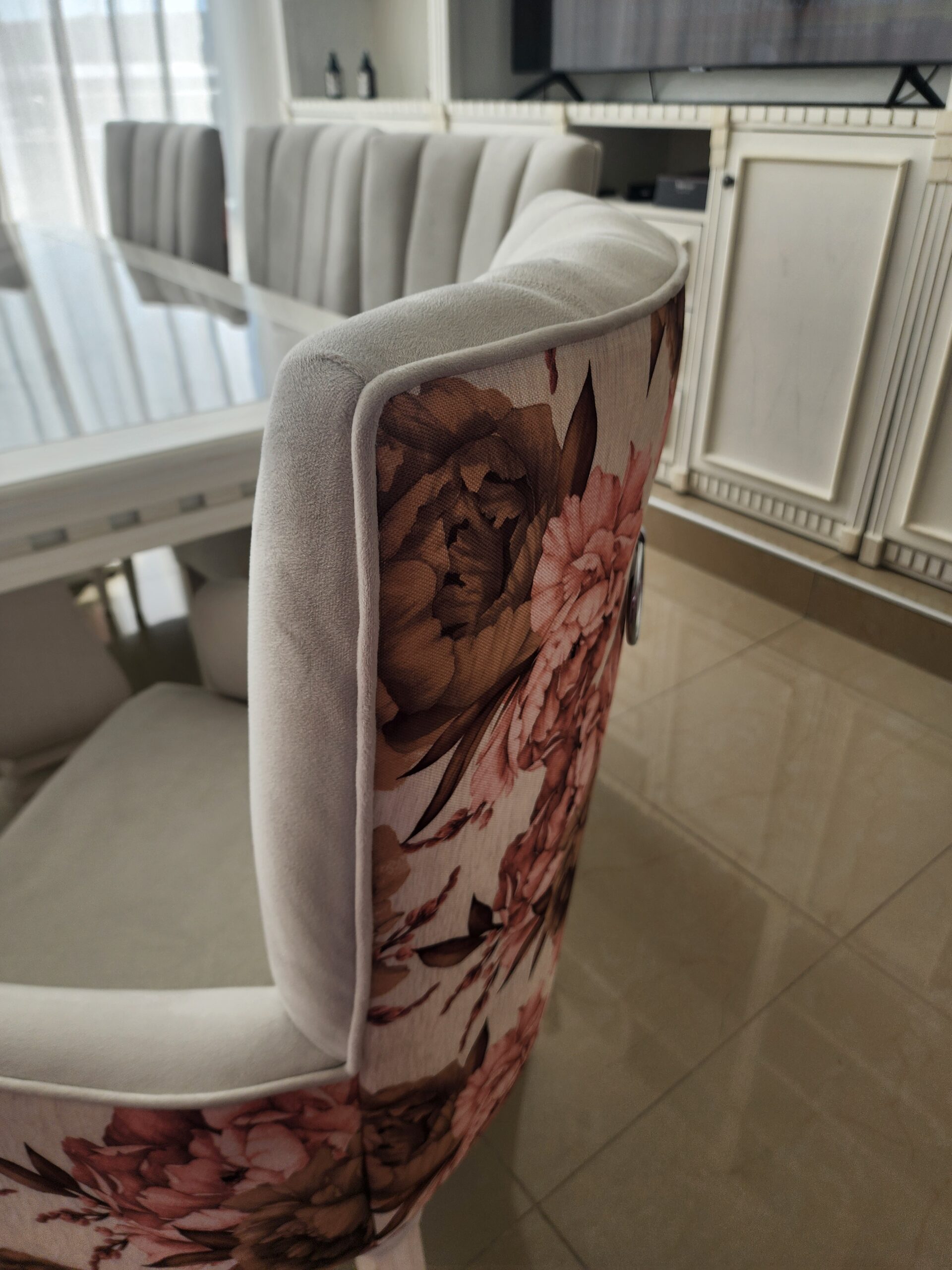 CABECERO CURVO ESTAMPADO CON CANELON - Imagen 4