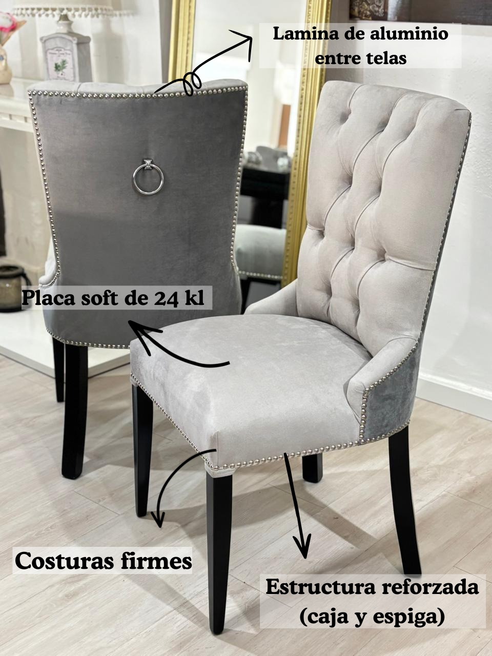 MESA RESTORATION CON PORCELANATO 210 X 110 MAS 8 SILLAS CURVAS - Imagen 2